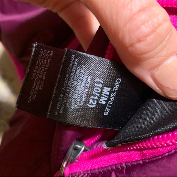 The North Face // Girls' Reversible Puffer Jacket Coat Size Medium (10/12) - Picture 7 of 16
